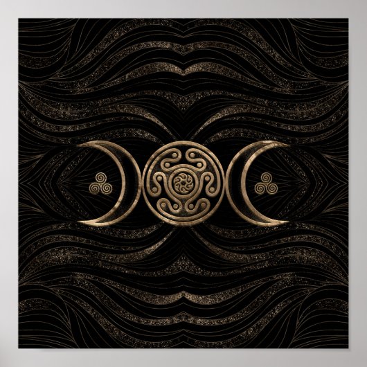 Hecate Wheel Triple Moon Poster (Voorkant)