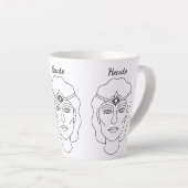 Hecate Wiccan Goddess of Witchcraft and Magic Latte Mok (Rechterhoek)