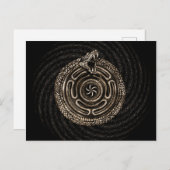 Hecate Wiel met outroboros Briefkaart (Voorkant / Achterkant)