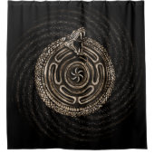 Hecate Wiel met outroboros Douchegordijn (Voorkant)