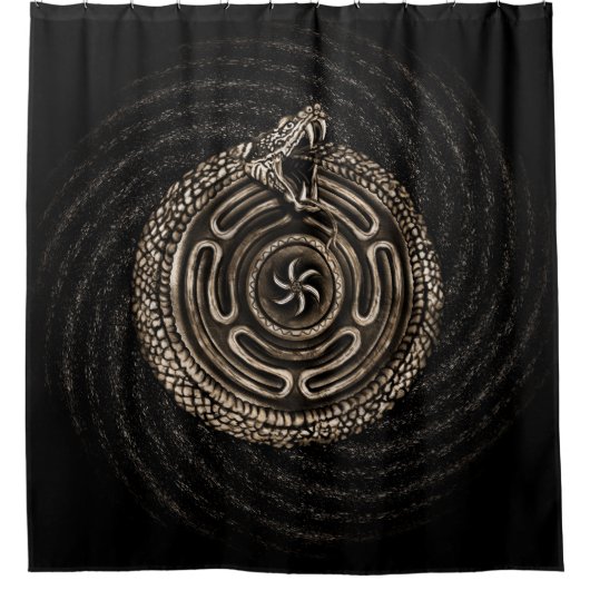 Hecate Wiel met outroboros Douchegordijn (Voorkant)