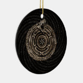 Hecate Wiel met outroboros Keramisch Ornament (Rechts)