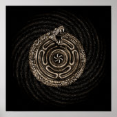 Hecate Wiel met outroboros Poster (Voorkant)