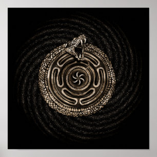 Hecate Wiel met outroboros Poster