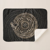 Hecate Wiel met outroboros Sherpa Deken (Voorkant (horizontaal))