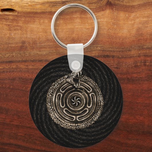 Hecate Wiel met outroboros Sleutelhanger (Voorkant)