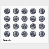 Hecate's Wheel (Blauw) Stickers (Vel)