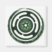 Hecate's Wheel (Green) Magnets Magneet (Voorkant)