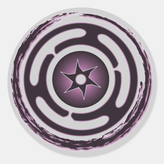 Hecate's Wheel (Purple) Stickers (Voorkant)