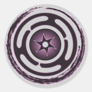 Hecate's Wheel (Purple) Stickers