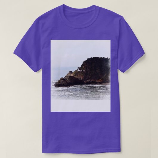 Heceda Head vuurtoren geschetst T-shirt (Design voorkant)