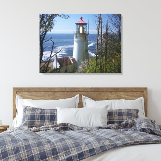 Heceta Head Lighthouse Canvas Afdruk (Insitu (Slaapkamer))