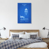 Heceta Head Lighthouse - Oregon – AD Canvas Afdruk (Insitu (Slaapkamer))