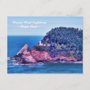 Heceta Head Lighthouse Oregon Coast Briefkaart