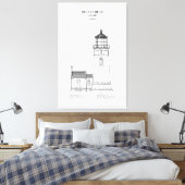 Heceta Head Lighthouse - Oregon - NL Canvas Afdruk (Insitu (Slaapkamer))
