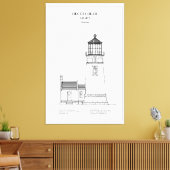 Heceta Head Lighthouse - Oregon - NL Canvas Afdruk (Insitu (Woonkamer))