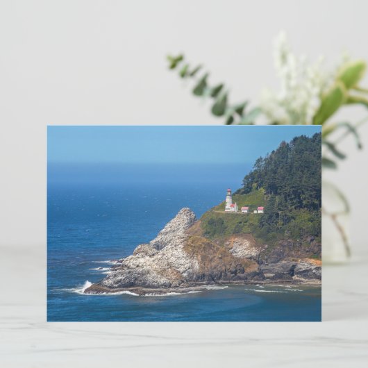 Heceta Head Lighthouse | Oregonkusten | KAART (Staand voorkant)