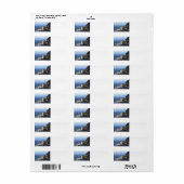 Heceta Head Lighthouse retourlabels Etiket (Full Sheet)