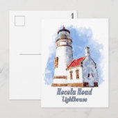 Heceta Head Lighthouse Waterverf - Eindhoven Briefkaart (Voorkant / Achterkant)