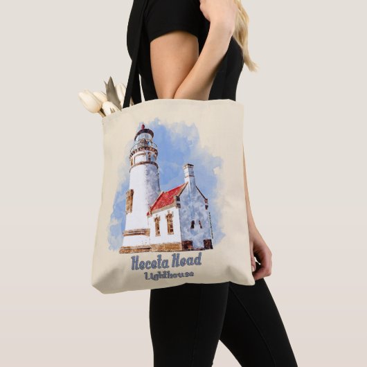 Heceta Head Lighthouse Waterverf - Eindhoven Tote Bag (Dichtbij)