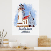 Heceta Head Lighthouse Waterverf - Oregon Poster (Keuken)