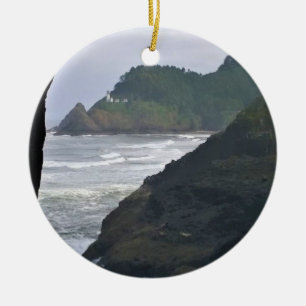Heceta Head Lighthouse & Zee Lions, OF Keramisch Ornament