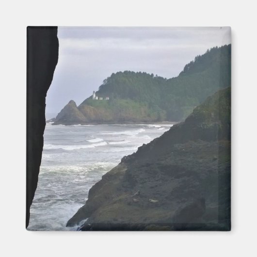 Heceta Head Lighthouse & Zee Lions, OF Magneet (Voorkant)