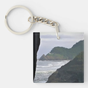 Heceta Head Lighthouse & Zee Lions, OF Sleutelhanger
