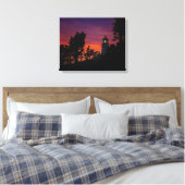 Heceta Head Vuurtoren Landschap | Kust van Oregon Canvas Afdruk (Insitu (Slaapkamer))