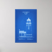 Heceta Head vuurtoren - Oregon - AD Canvas Afdruk (Voorkant)