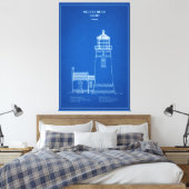 Heceta Head vuurtoren - Oregon - AD Canvas Afdruk (Insitu (Slaapkamer))