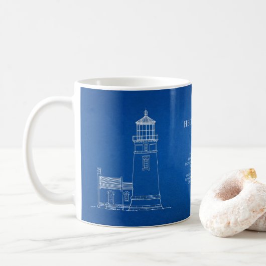 Heceta Head vuurtoren - Oregon - AD Koffiemok (Met donut)