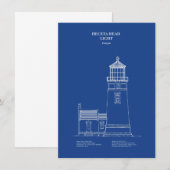 Heceta Head vuurtoren - Oregon - AD Notitiekaartje (Voorkant / Achterkant)