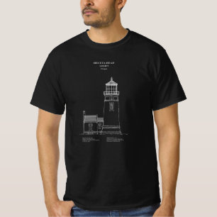 Heceta Head vuurtoren - Oregon - AD T-shirt