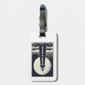 Heceta Head vuurtoren Oregon Moon Bagagelabel (Achterkant verticaal)