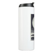 Heceta Head vuurtoren Oregon Moon Thermosbeker (Gedraaid links)