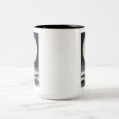 Heceta Head vuurtoren Oregon Moon Tweekleurige Koffiemok (Center)