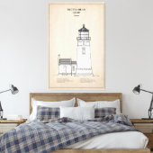 Heceta Head vuurtoren - Oregon - SBD Canvas Afdruk (Insitu (Slaapkamer))