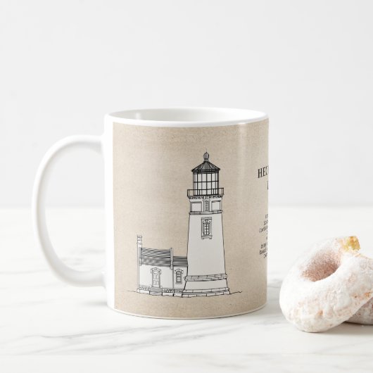Heceta Head vuurtoren - Oregon - SBD Koffiemok (Met donut)