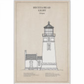 Heceta Head vuurtoren - Oregon - SBD Sticker (Voorkant)