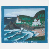 Heceta Lighthouse Fleece Blanket Deken (Voorkant (Horizontaal))