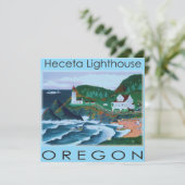 Heceta Lighthouse Kaart (Staand voorkant)