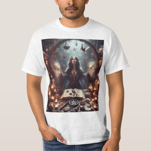 Hechizos y brujería t-shirt (Voorkant)