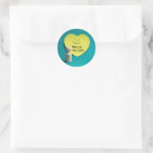 Hecho el día ronde sticker (Tas)