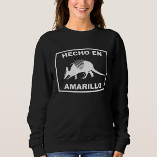 Hecho en Amarillo Texas Armadillo Southern State T Trui