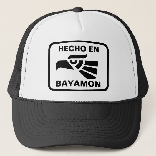 Hecho en Bayamon personalizado aangepast op maat Trucker Pet (Voorkant)