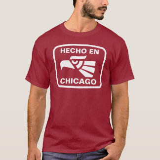 Hecho en Chicago personalizado aangepast op maat T-shirt