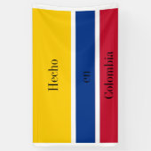 Hecho en Colombia Flag Banner (Verticaal)