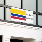 Hecho en Colombia Flag Spandoek (Buitenkant Gebouw)