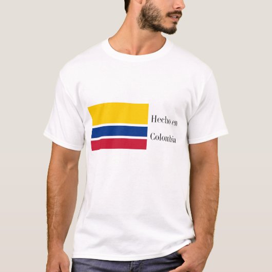 Hecho en Colombia Flag T-shirt (Voorkant)